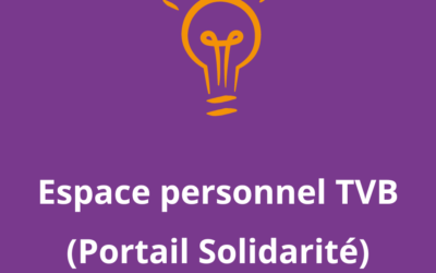 Nouveautés dans l’espace personnel TVB