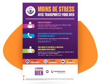 Affiche d'information s sur le stress - TVB