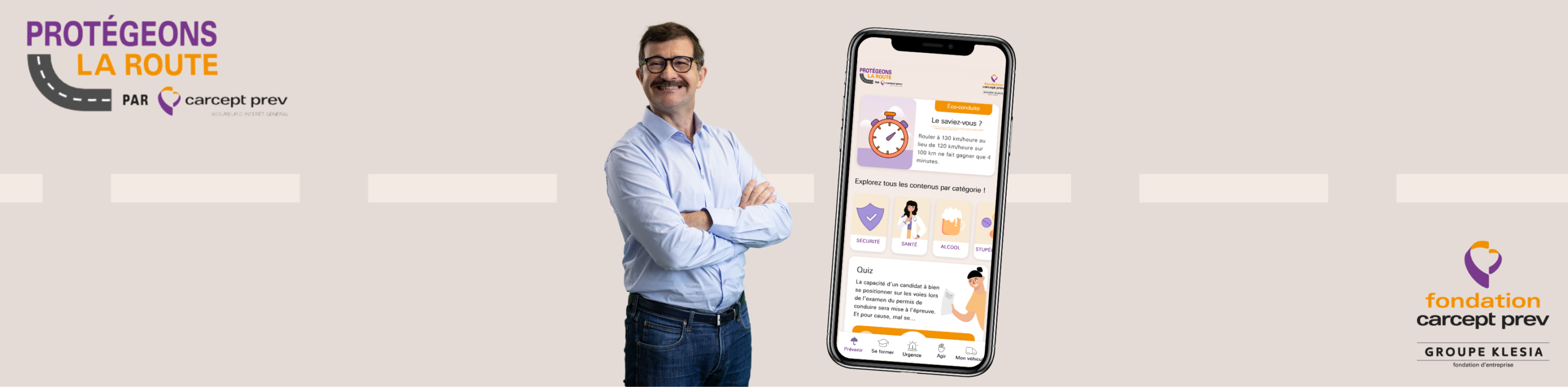 Application Protégeons la route avec M. TVB