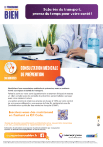 Affiche La Consultation médicale de prévention